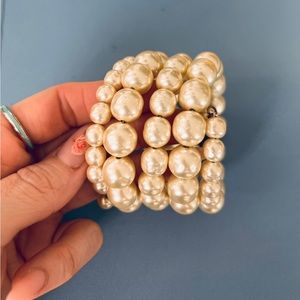 Gorgeous Vintage Pearl Wrap-Around Bracelet